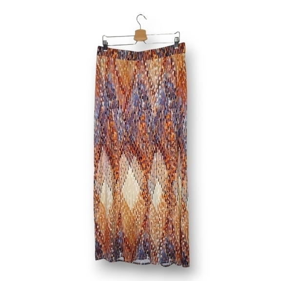 LANE Bryant Multicolor Boho Maxi Skirt Plus Size 14/16 - Picture 1 of 5